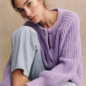 Sezane Emile Cardigan In Wisteria